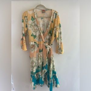 Anthropologie Farm Rio de Janeiro wrap Dress